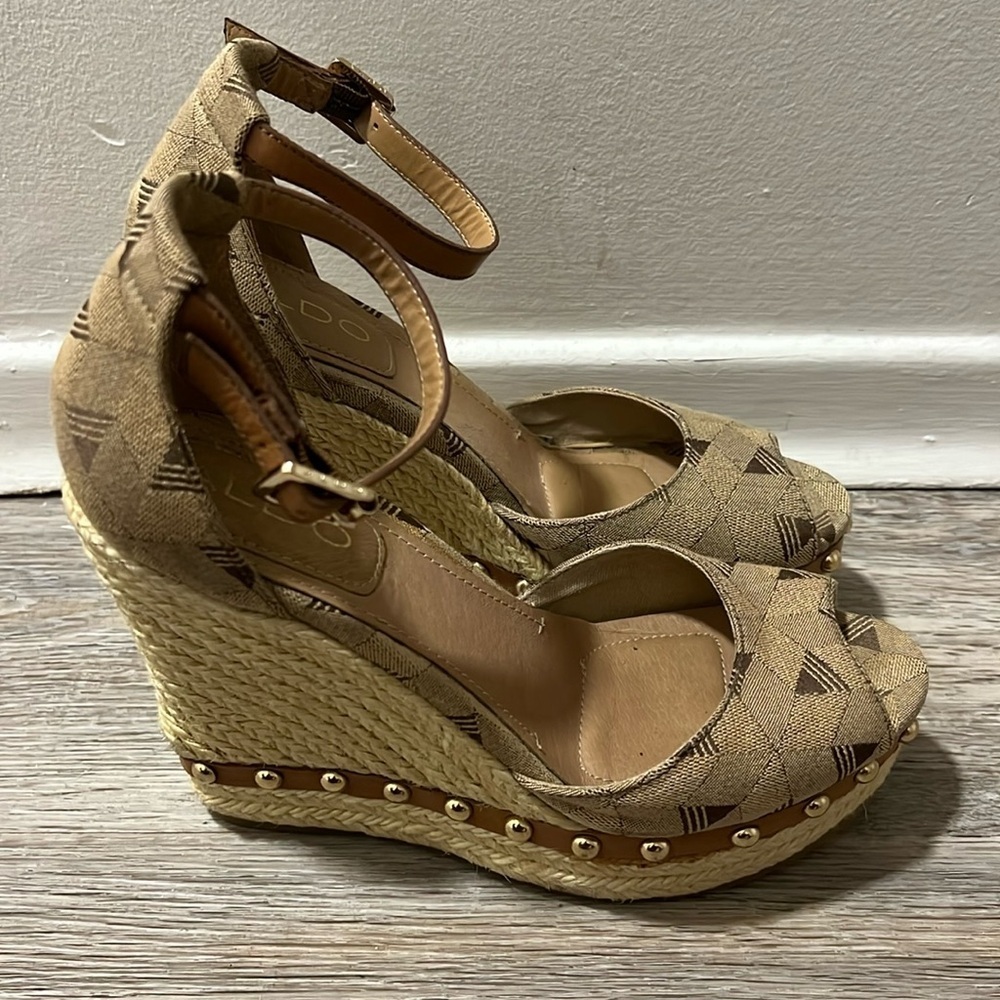 Aldo Wedge Studded Espadrilles​​